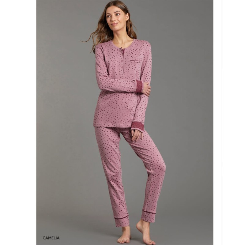 Pigiama donna caldocotone interlock Enrico Coveri EP6303