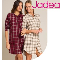 Camicia da notte donna aperta flanella Jadea 5317