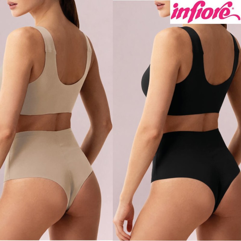 Brasiliana donna vita alta microfibra Infiore 02707