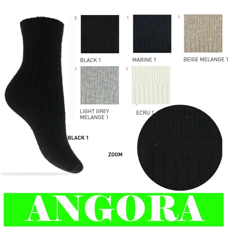Calza donna corta lana angora Enrico Coveri Neve WS 1 - 6 paia