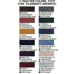 Calza donna lunga viscosa e lurex Pierre Cardin Crystal L. - 12 paia