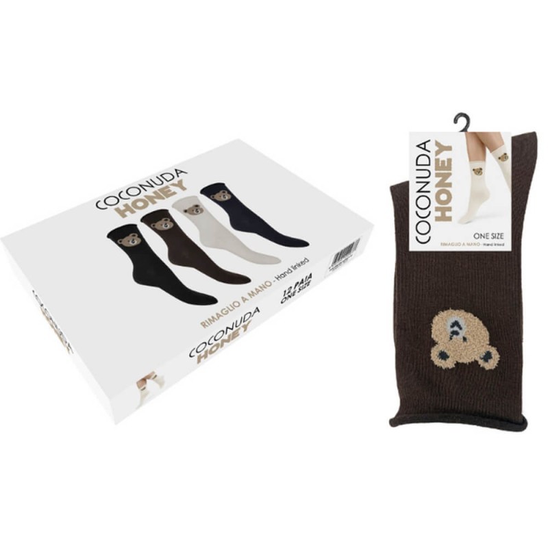 Calza donna corta caldocotone Coconuda Honey 01 - 12 paia