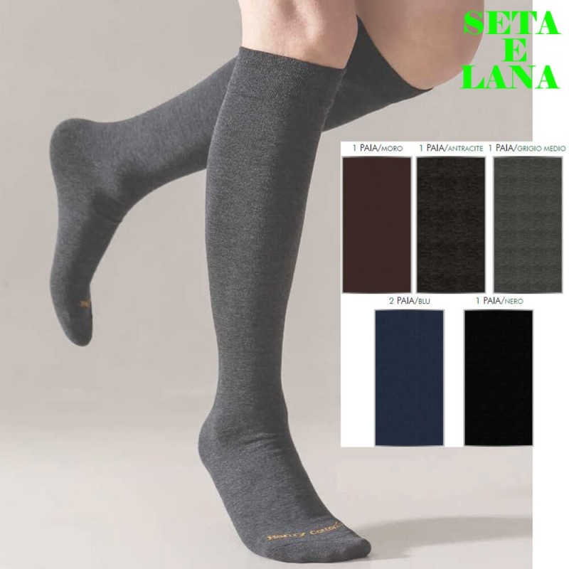 Calza uomo lunga lana e seta Henry Cotton's HC387 - 6 paia
