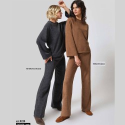 Pantalone donna effetto lana Jadea 4014