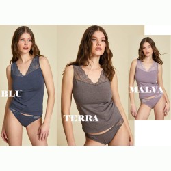 Coordinato donna canottiera e slip Jadea 4954