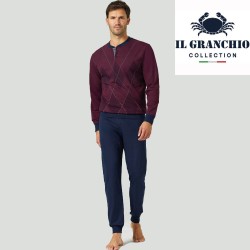 Pigiama uomo cotone felpato Il Granchio GP2131