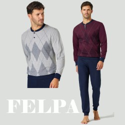 Pigiama uomo cotone felpato Il Granchio GP2131