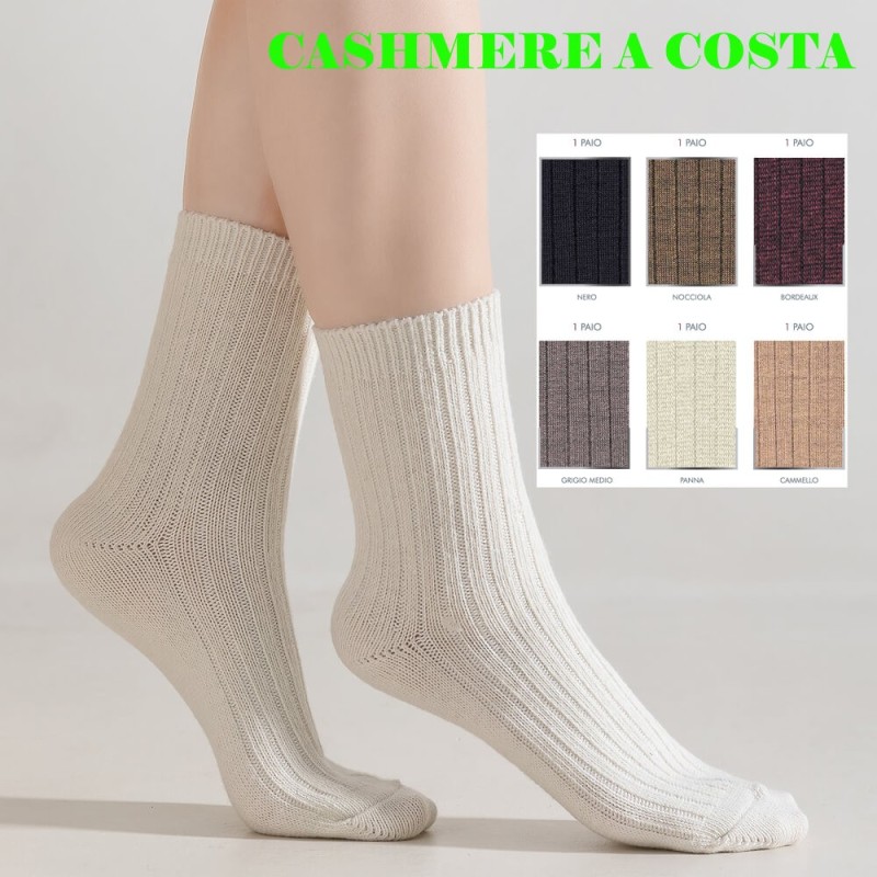 Calza donna corta lana cashmere Henry Cotton's HT30221- 6 paia