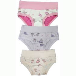 Slip bimba cotone elasticizzato Emy B3048 - 6 slip