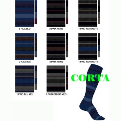 Calza uomo corta pile Carpenter 0630 WARM STRIPE - 12 paia