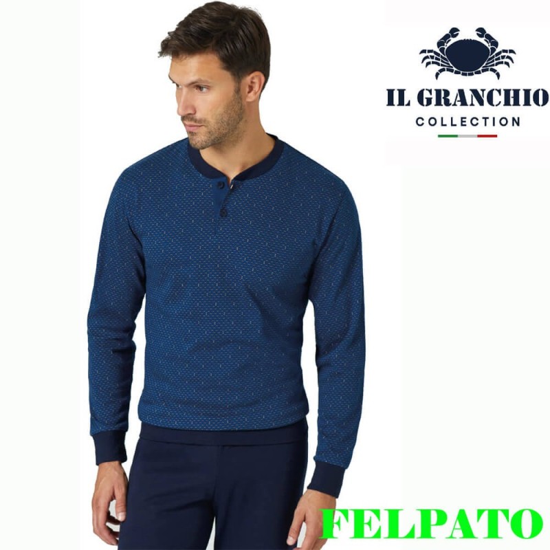 Pigiama uomo felpato Il Granchio GP2133