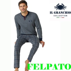 Pigiama uomo felpato Il Granchio GP2130