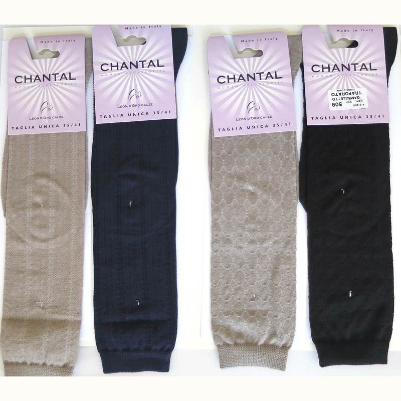 CHANTAL 6 PAIA CALZA DONNA COTONE LUNGA 509 TRAFORATO