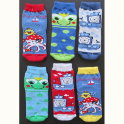 LEONDORO 6 PAIA ANTISCIVOLO COTONE BABY 55/B