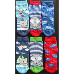 LEONDORO 6 PAIA ANTISCIVOLO COTONE BABY 55/B