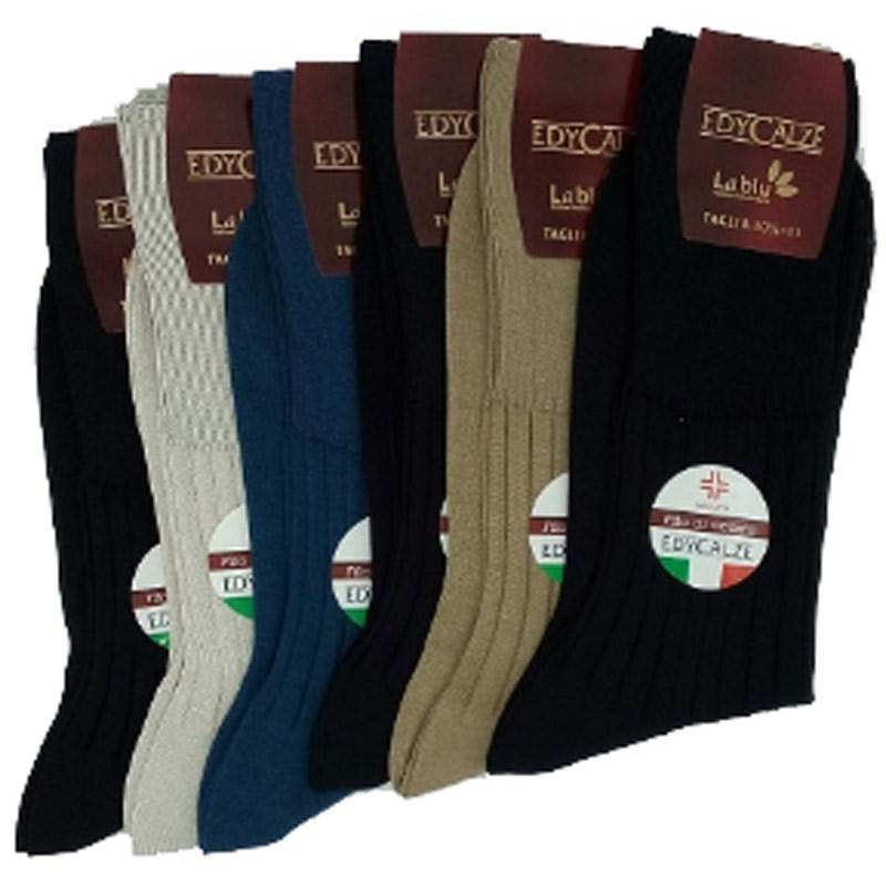 EDY 6 PAIA CALZA UOMO SANITARIA COTONE CORTA 60/1
